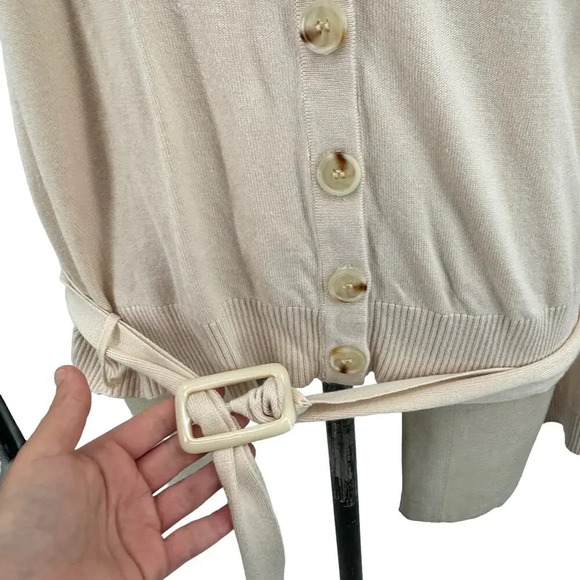 ModCloth x Collectif Blooms of Paradise Cardigan‎ Floral Belted Size US 16 - Picture 5 of 15